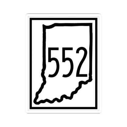 Indiana 552 1948 (Indiana) (Road Sign) STICKER Vinyl Kiss-Cut Decal 2 Inch White - The Sticker Space