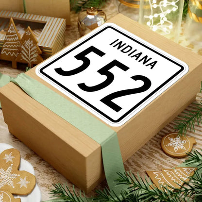 Indiana 552 1955 (Indiana) (Road Sign) STICKER Vinyl Kiss-Cut Decal - The Sticker Space