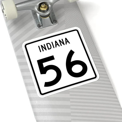 Indiana 56 (Indiana) (Road Sign) STICKER Vinyl Kiss-Cut Decal - The Sticker Space