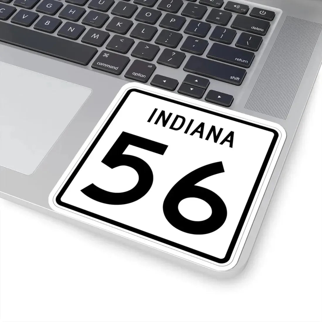 Indiana 56 (Indiana) (Road Sign) STICKER Vinyl Kiss-Cut Decal - The Sticker Space