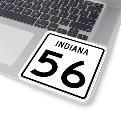 Indiana 56 (Indiana) (Road Sign) STICKER Vinyl Kiss-Cut Decal - The Sticker Space