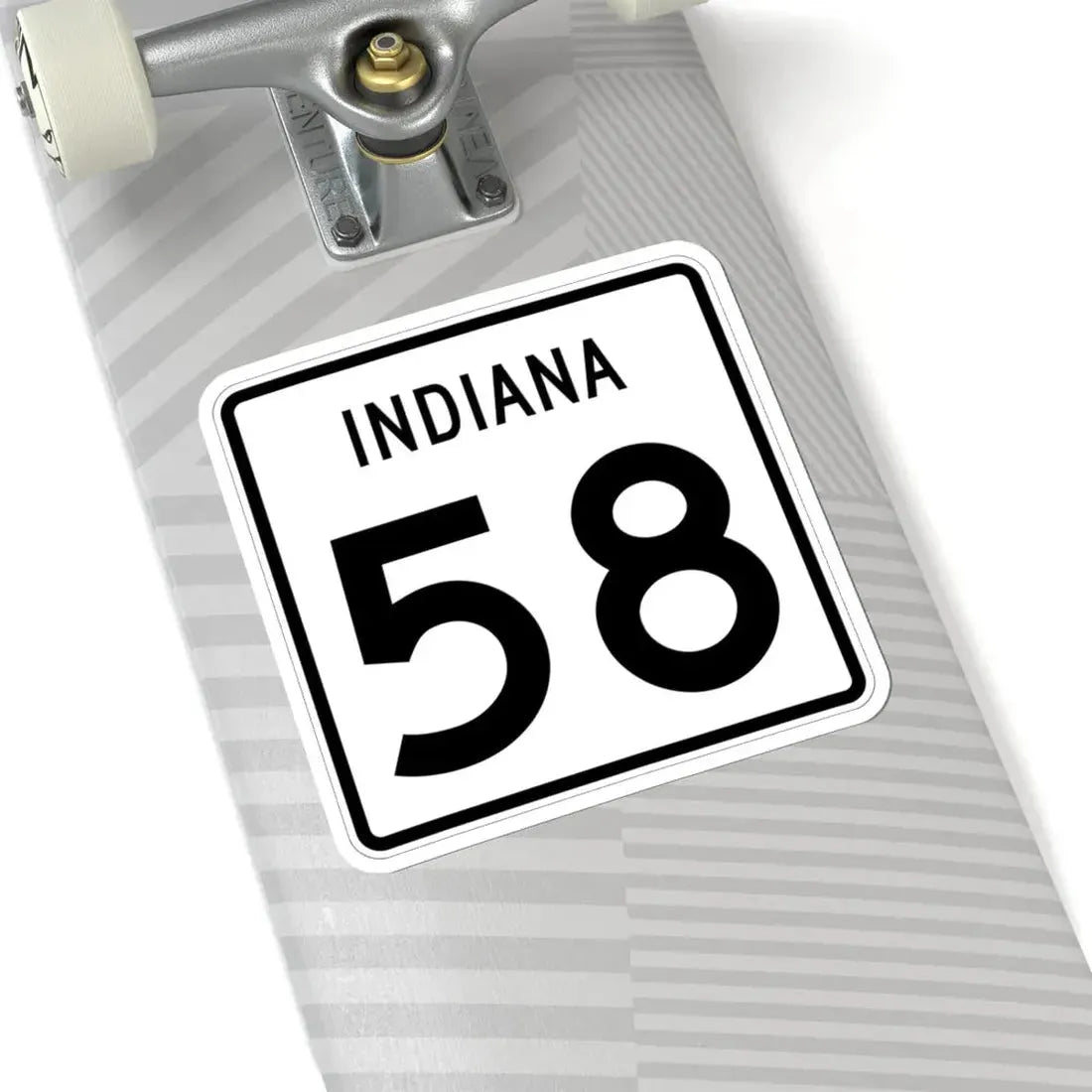Indiana 58 (Indiana) (Road Sign) STICKER Vinyl Kiss-Cut Decal - The Sticker Space