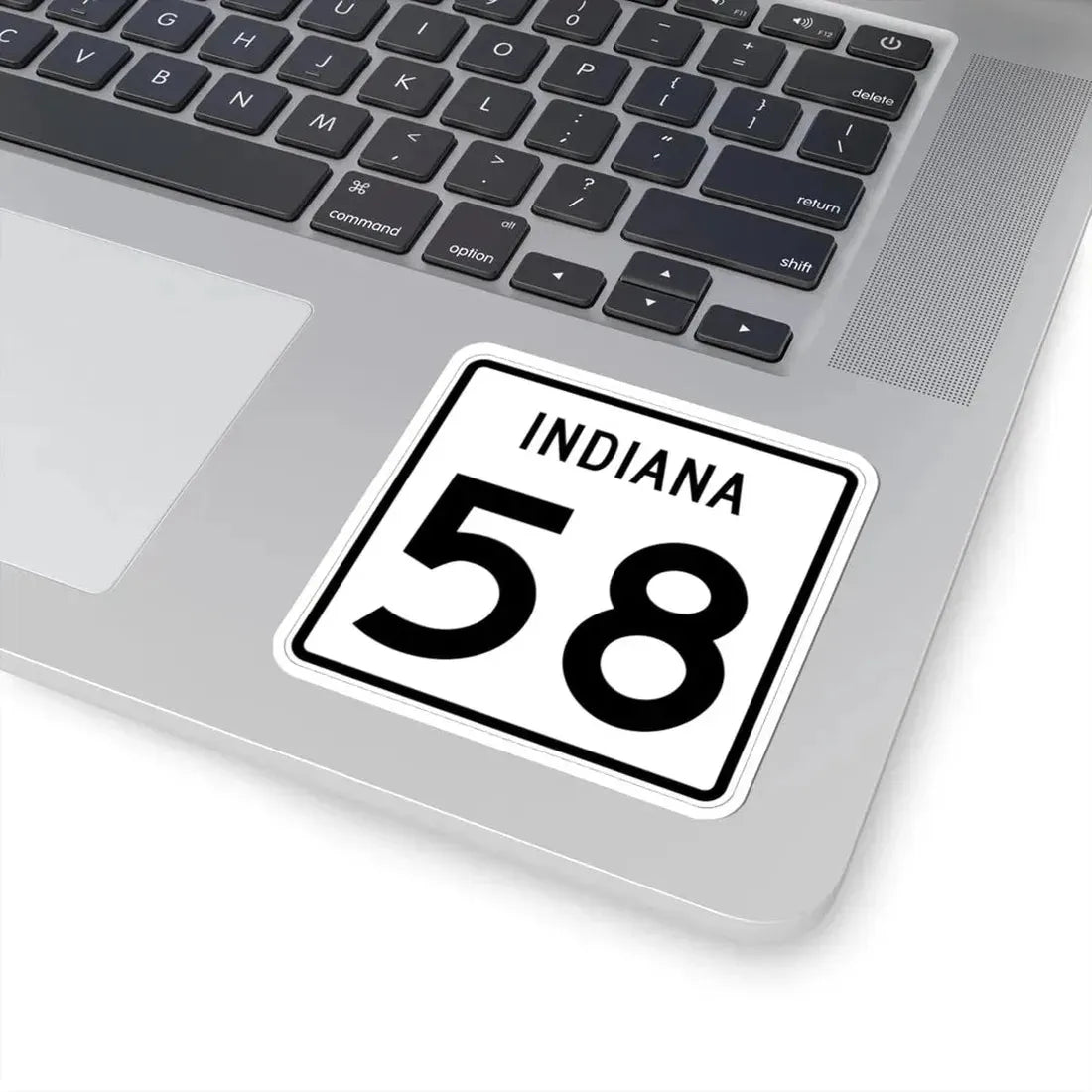 Indiana 58 (Indiana) (Road Sign) STICKER Vinyl Kiss-Cut Decal - The Sticker Space