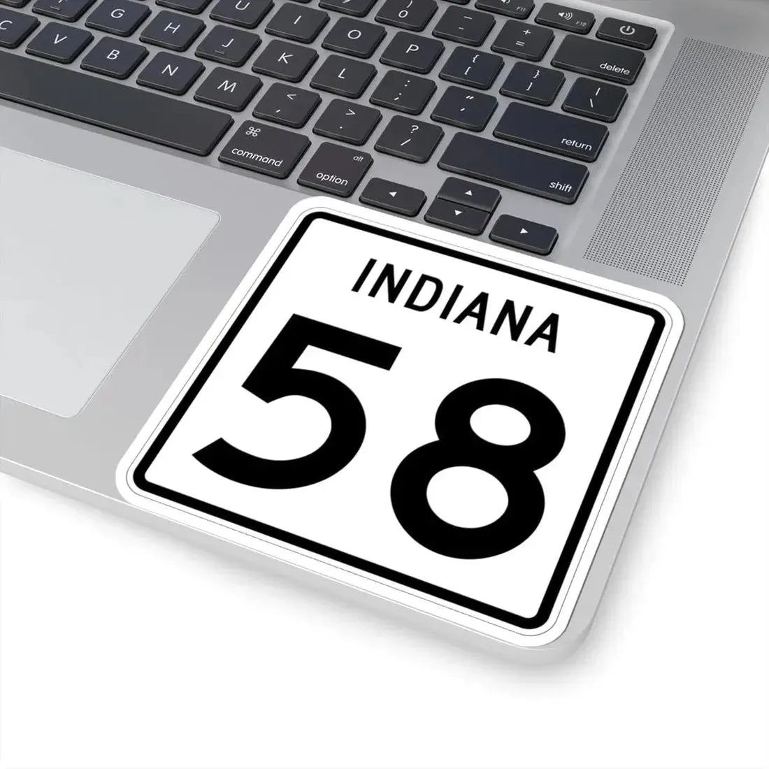 Indiana 58 (Indiana) (Road Sign) STICKER Vinyl Kiss-Cut Decal - The Sticker Space