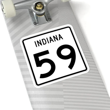 Indiana 59 (Indiana) (Road Sign) STICKER Vinyl Kiss-Cut Decal - The Sticker Space