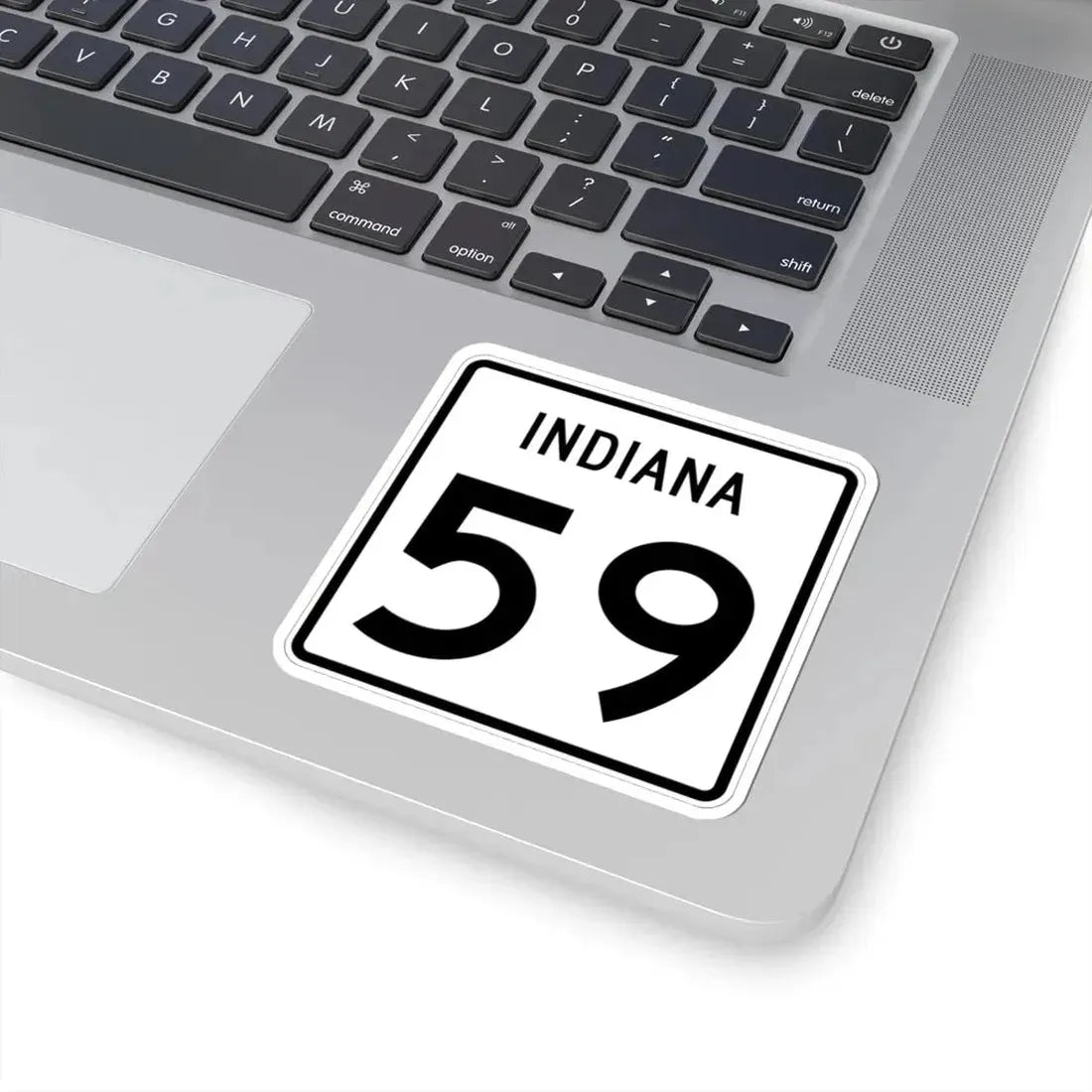 Indiana 59 (Indiana) (Road Sign) STICKER Vinyl Kiss-Cut Decal - The Sticker Space