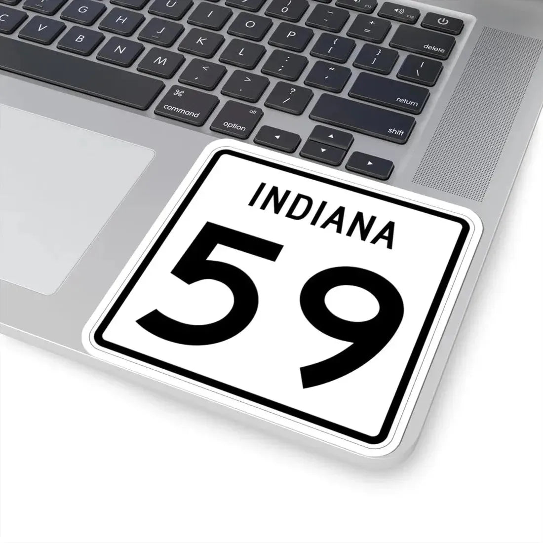 Indiana 59 (Indiana) (Road Sign) STICKER Vinyl Kiss-Cut Decal - The Sticker Space