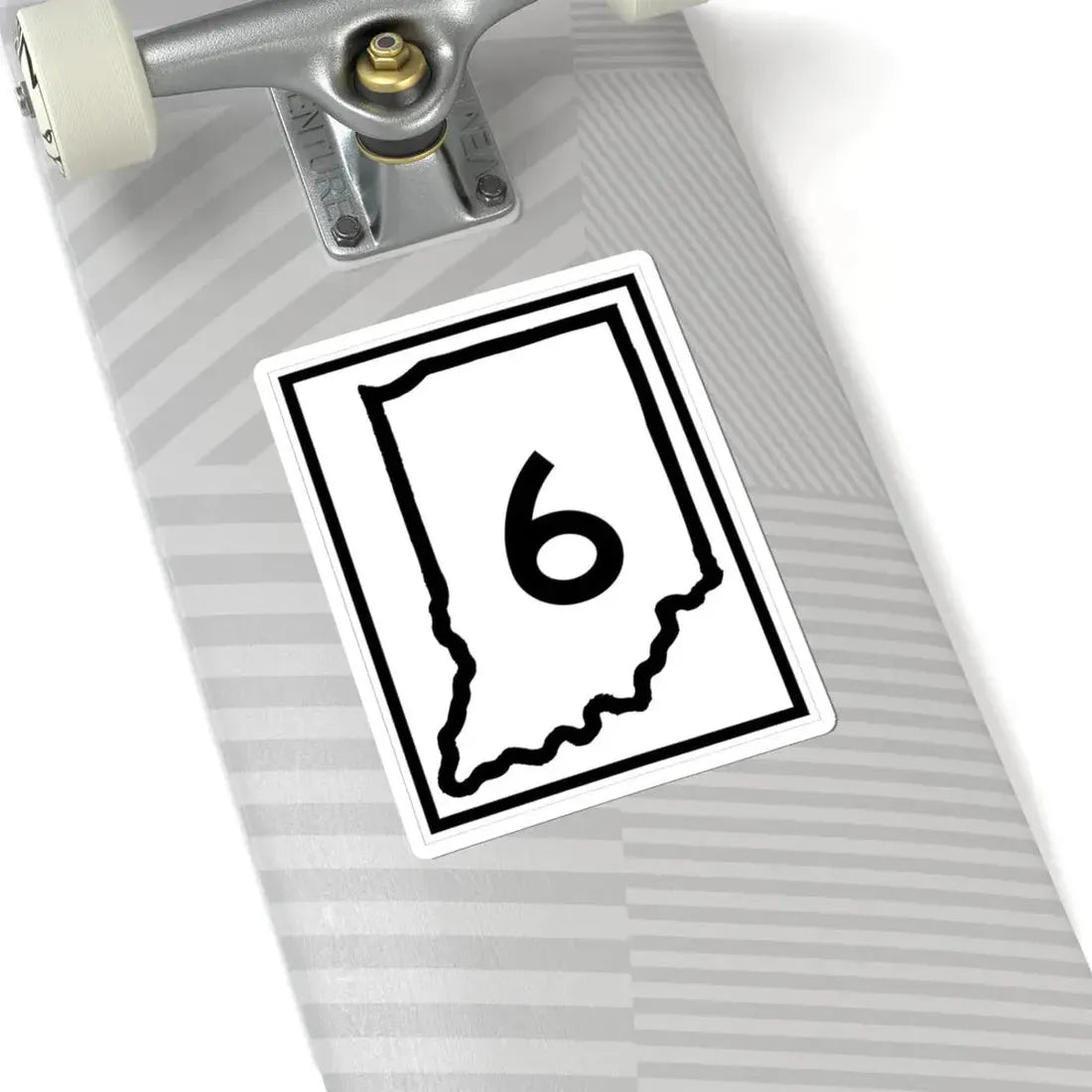 Indiana 6 (Indiana) (Road Sign) STICKER Vinyl Kiss-Cut Decal - The Sticker Space