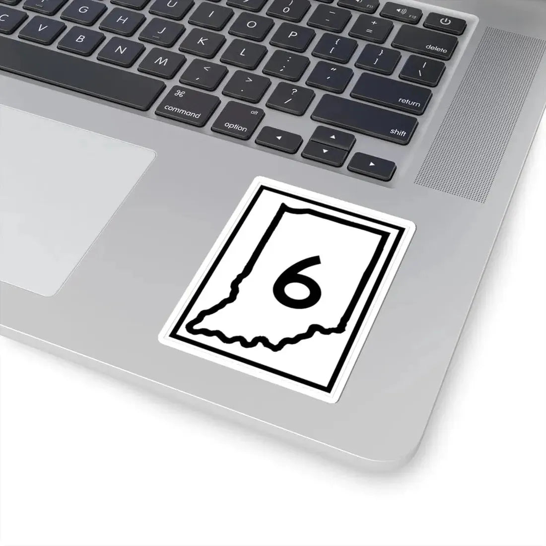 Indiana 6 (Indiana) (Road Sign) STICKER Vinyl Kiss-Cut Decal - The Sticker Space