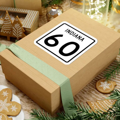 Indiana 60 (Indiana) (Road Sign) STICKER Vinyl Kiss-Cut Decal - The Sticker Space