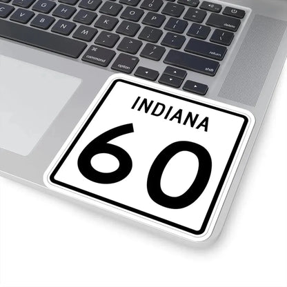 Indiana 60 (Indiana) (Road Sign) STICKER Vinyl Kiss-Cut Decal - The Sticker Space