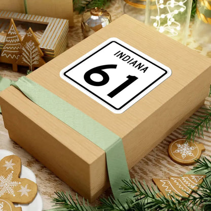 Indiana 61 (Indiana) (Road Sign) STICKER Vinyl Kiss-Cut Decal - The Sticker Space
