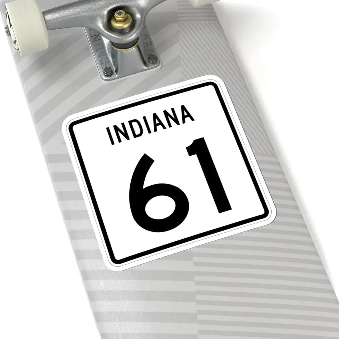 Indiana 61 (Indiana) (Road Sign) STICKER Vinyl Kiss-Cut Decal - The Sticker Space