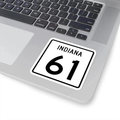 Indiana 61 (Indiana) (Road Sign) STICKER Vinyl Kiss-Cut Decal - The Sticker Space