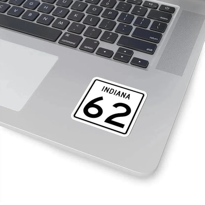 Indiana 62 (Indiana) (Road Sign) STICKER Vinyl Kiss-Cut Decal - The Sticker Space