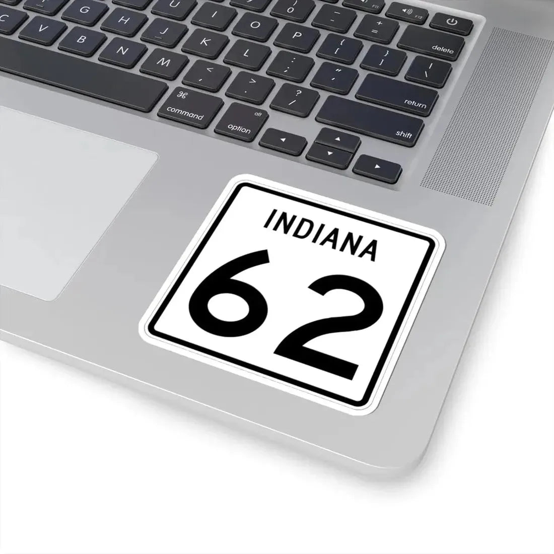 Indiana 62 (Indiana) (Road Sign) STICKER Vinyl Kiss-Cut Decal - The Sticker Space