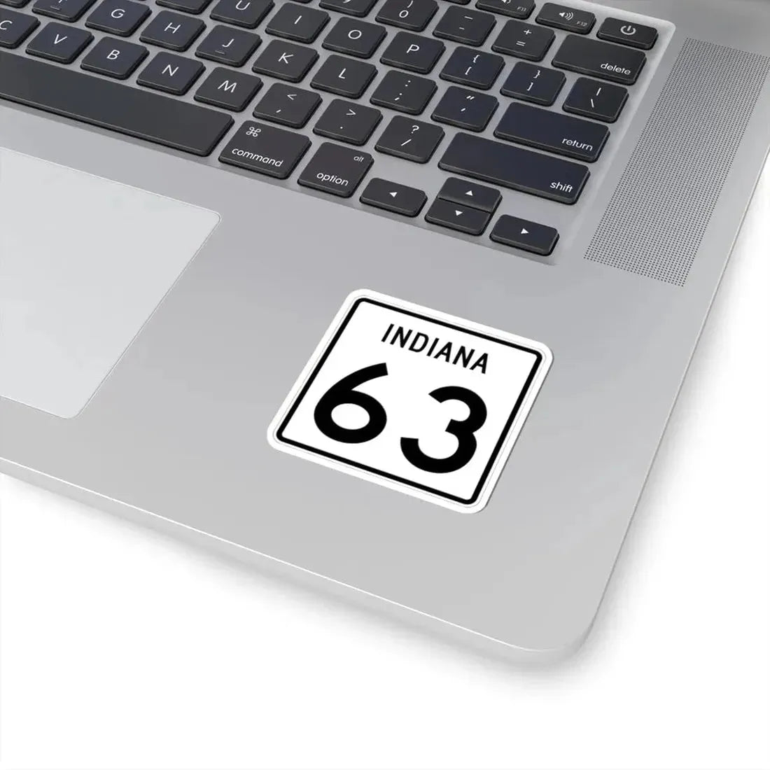 Indiana 63 (Indiana) (Road Sign) STICKER Vinyl Kiss-Cut Decal - The Sticker Space