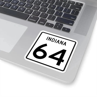 Indiana 64 (Indiana) (Road Sign) STICKER Vinyl Kiss-Cut Decal - The Sticker Space