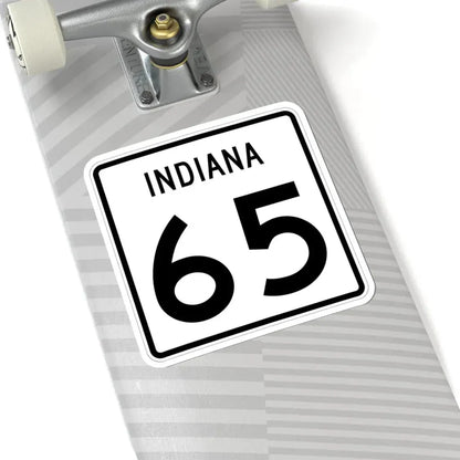 Indiana 65 (Indiana) (Road Sign) STICKER Vinyl Kiss-Cut Decal - The Sticker Space