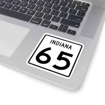 Indiana 65 (Indiana) (Road Sign) STICKER Vinyl Kiss-Cut Decal - The Sticker Space