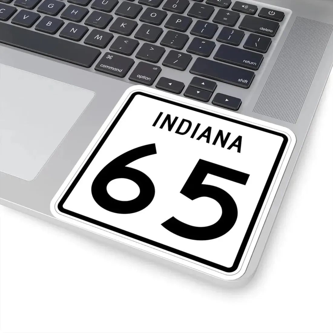 Indiana 65 (Indiana) (Road Sign) STICKER Vinyl Kiss-Cut Decal - The Sticker Space