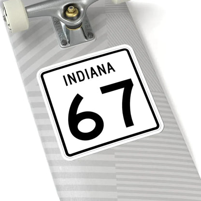 Indiana 67 (Indiana) (Road Sign) STICKER Vinyl Kiss-Cut Decal - The Sticker Space