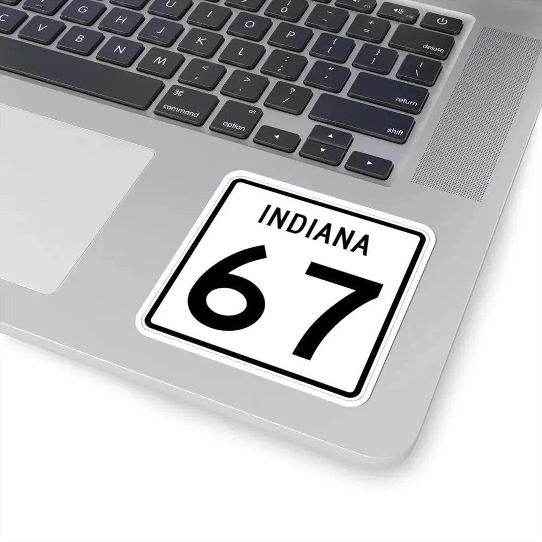 Indiana 67 (Indiana) (Road Sign) STICKER Vinyl Kiss-Cut Decal - The Sticker Space