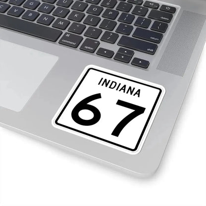 Indiana 67 (Indiana) (Road Sign) STICKER Vinyl Kiss-Cut Decal - The Sticker Space