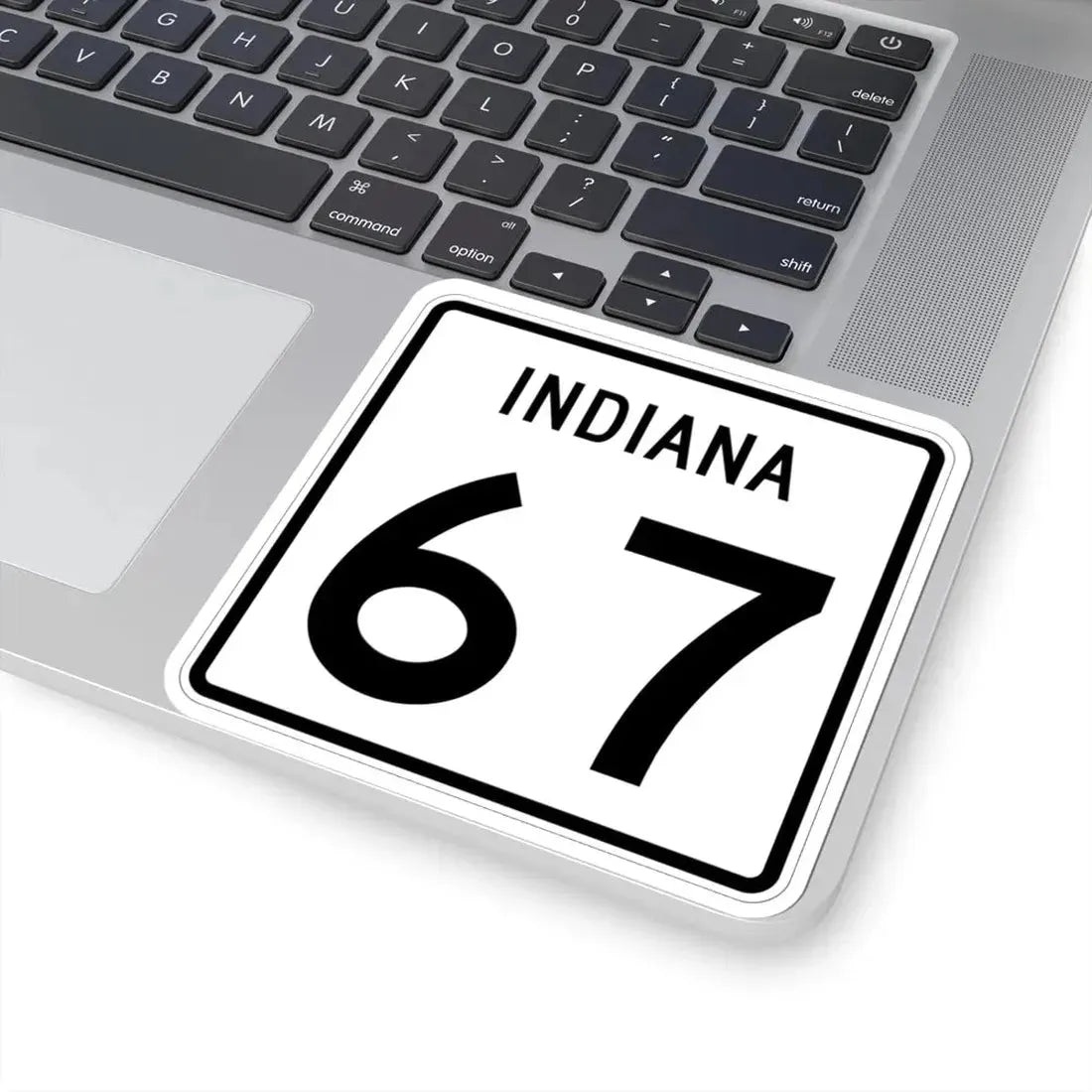 Indiana 67 (Indiana) (Road Sign) STICKER Vinyl Kiss-Cut Decal - The Sticker Space