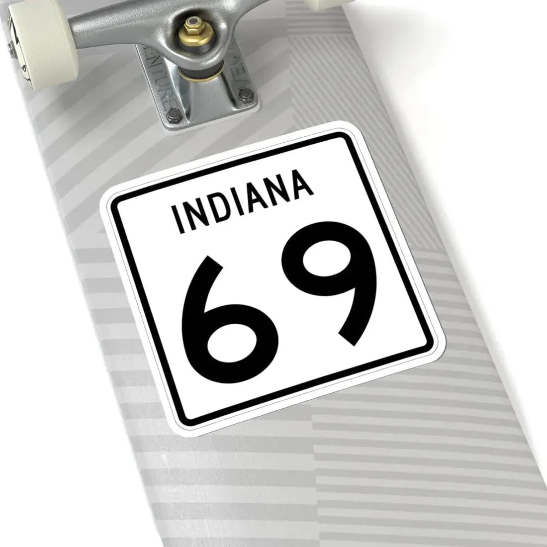 Indiana 69 (Indiana) (Road Sign) STICKER Vinyl Kiss-Cut Decal - The Sticker Space