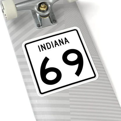 Indiana 69 (Indiana) (Road Sign) STICKER Vinyl Kiss-Cut Decal - The Sticker Space