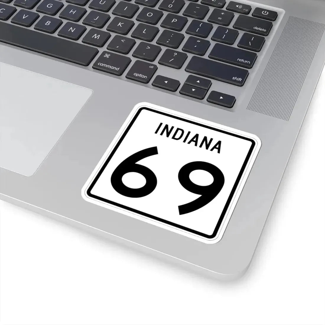 Indiana 69 (Indiana) (Road Sign) STICKER Vinyl Kiss-Cut Decal - The Sticker Space