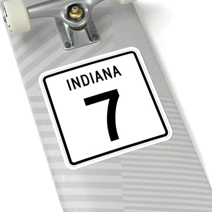Indiana 7 (Indiana) (Road Sign) STICKER Vinyl Kiss-Cut Decal - The Sticker Space