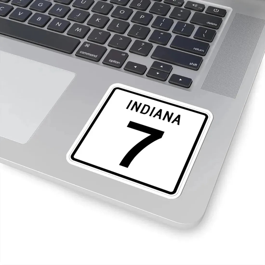 Indiana 7 (Indiana) (Road Sign) STICKER Vinyl Kiss-Cut Decal - The Sticker Space