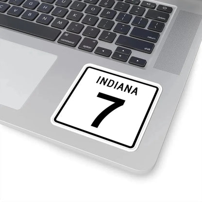 Indiana 7 (Indiana) (Road Sign) STICKER Vinyl Kiss-Cut Decal - The Sticker Space