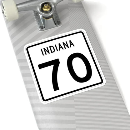 Indiana 70 (Indiana) (Road Sign) STICKER Vinyl Kiss-Cut Decal - The Sticker Space