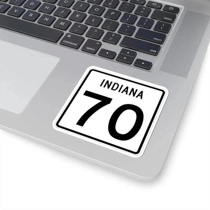 Indiana 70 (Indiana) (Road Sign) STICKER Vinyl Kiss-Cut Decal - The Sticker Space