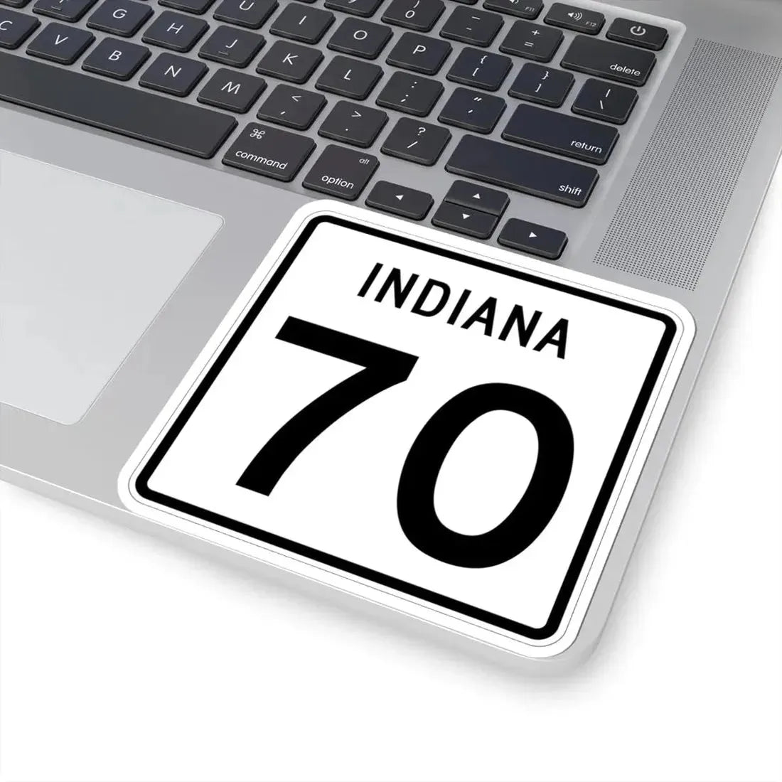 Indiana 70 (Indiana) (Road Sign) STICKER Vinyl Kiss-Cut Decal - The Sticker Space