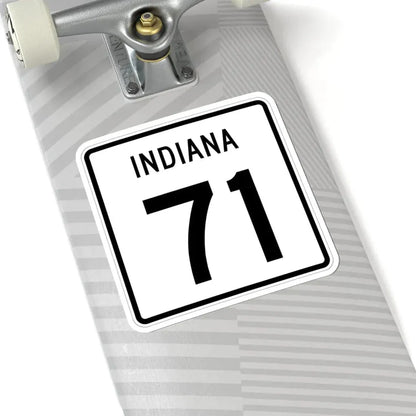 Indiana 71 (Indiana) (Road Sign) STICKER Vinyl Kiss-Cut Decal - The Sticker Space