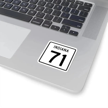Indiana 71 (Indiana) (Road Sign) STICKER Vinyl Kiss-Cut Decal - The Sticker Space