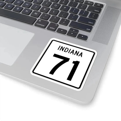 Indiana 71 (Indiana) (Road Sign) STICKER Vinyl Kiss-Cut Decal - The Sticker Space