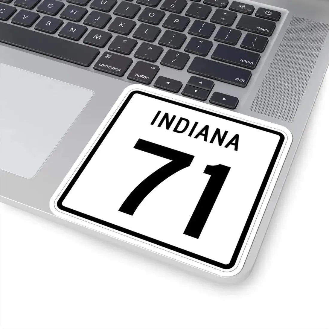 Indiana 71 (Indiana) (Road Sign) STICKER Vinyl Kiss-Cut Decal - The Sticker Space