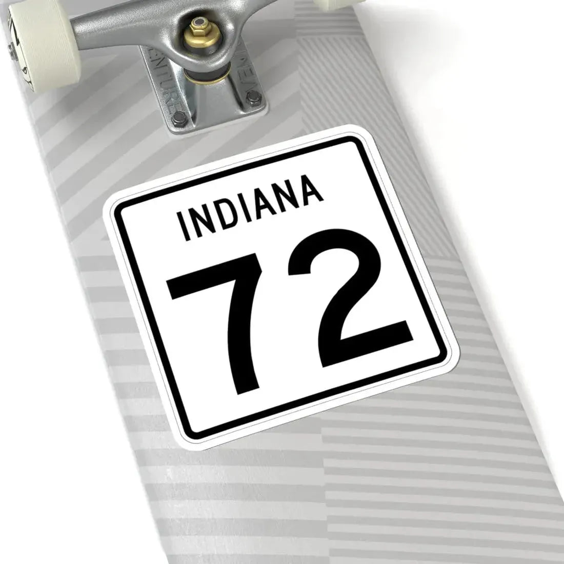 Indiana 72 (Indiana) (Road Sign) STICKER Vinyl Kiss-Cut Decal - The Sticker Space