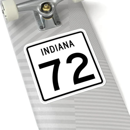 Indiana 72 (Indiana) (Road Sign) STICKER Vinyl Kiss-Cut Decal - The Sticker Space
