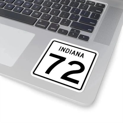 Indiana 72 (Indiana) (Road Sign) STICKER Vinyl Kiss-Cut Decal - The Sticker Space