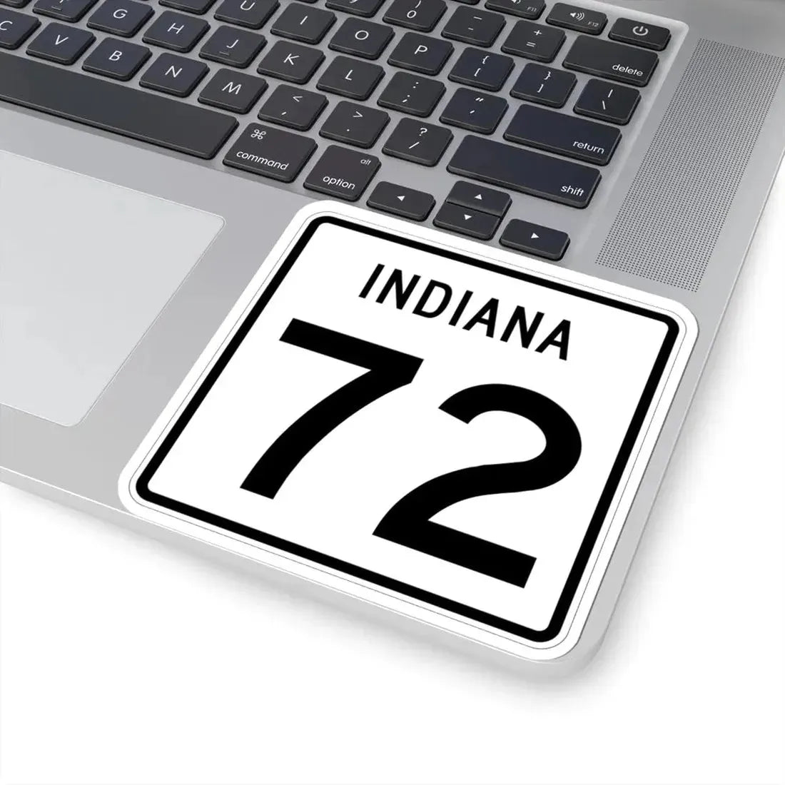 Indiana 72 (Indiana) (Road Sign) STICKER Vinyl Kiss-Cut Decal - The Sticker Space