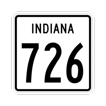 Indiana 726 1955 (Indiana) (Road Sign) STICKER Vinyl Kiss-Cut Decal 3 Inch White - The Sticker Space