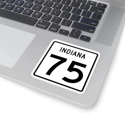 Indiana 75 (Indiana) (Road Sign) STICKER Vinyl Kiss-Cut Decal - The Sticker Space