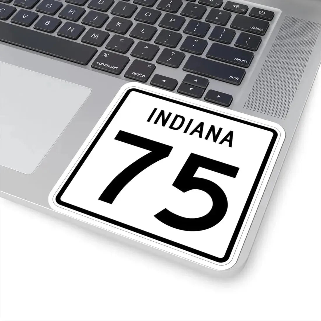 Indiana 75 (Indiana) (Road Sign) STICKER Vinyl Kiss-Cut Decal - The Sticker Space
