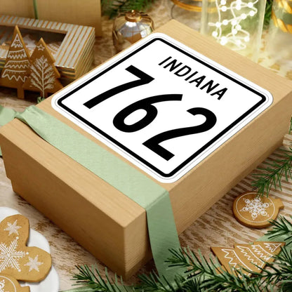 Indiana 762 1955 (Indiana) (Road Sign) STICKER Vinyl Kiss-Cut Decal - The Sticker Space